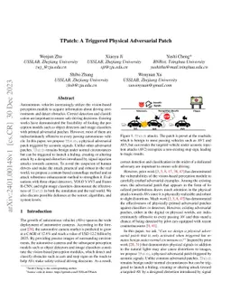 TPatch: A Triggered Physical Adversarial Patch