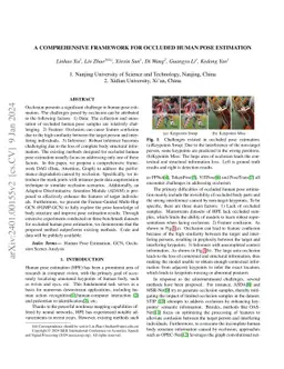 A comprehensive framework for occluded human pose estimation