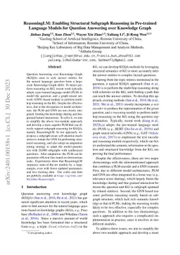 ReasoningLM: Enabling Structural Subgraph Reasoning in Pre-trained
  Language Models for Question Answering over Knowledge Graph