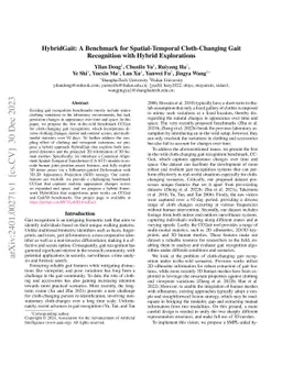 HybridGait: A Benchmark for Spatial-Temporal Cloth-Changing Gait
  Recognition with Hybrid Explorations