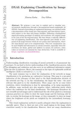 DXAI: Explaining Classification by Image Decomposition