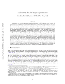 Double-well Net for Image Segmentation