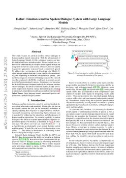 E-chat: Emotion-sensitive Spoken Dialogue System with Large Language
  Models