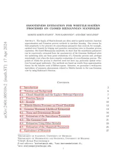 Smoothness Estimation for Whittle-Matérn Processes on Closed
  Riemannian Manifolds
