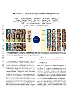A Generalist FaceX via Learning Unified Facial Representation