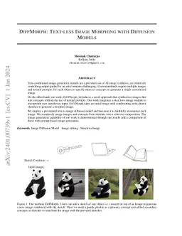 DiffMorph: Text-less Image Morphing with Diffusion Models