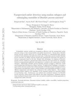 Unsupervised Outlier Detection using Random Subspace and Subsampling
  Ensembles of Dirichlet Process Mixtures