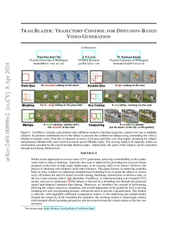 TrailBlazer: Trajectory Control for Diffusion-Based Video Generation