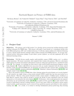 Facebook Report on Privacy of fNIRS data