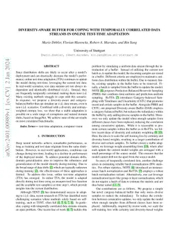 Diversity-aware Buffer for Coping with Temporally Correlated Data
  Streams in Online Test-time Adaptation