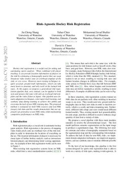 Rink-Agnostic Hockey Rink Registration