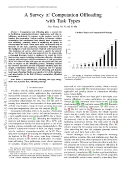 A Survey of Computation Offloading with Task Types