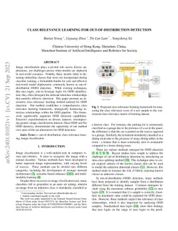 Class Relevance Learning For Out-of-distribution Detection