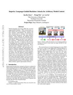 Imperio: Language-Guided Backdoor Attacks for Arbitrary Model Control