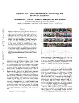 CityPulse: Fine-Grained Assessment of Urban Change with Street View Time
  Series