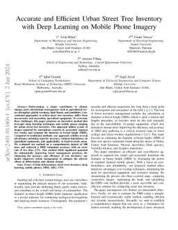 Accurate and Efficient Urban Street Tree Inventory with Deep Learning on
  Mobile Phone Imagery