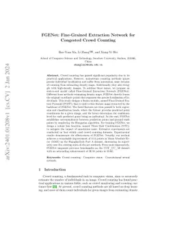 FGENet: Fine-Grained Extraction Network for Congested Crowd Counting