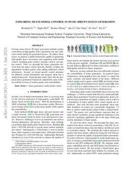 Exploring Multi-Modal Control in Music-Driven Dance Generation