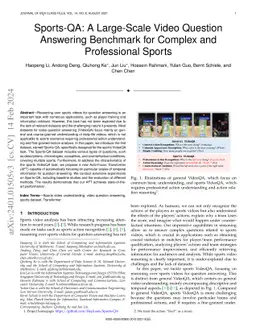 Sports-QA: A Large-Scale Video Question Answering Benchmark for Complex and Professional Sports