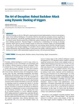 The Art of Deception: Robust Backdoor Attack using Dynamic Stacking of
  Triggers
