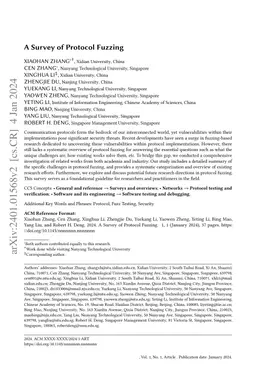 A Survey of Protocol Fuzzing