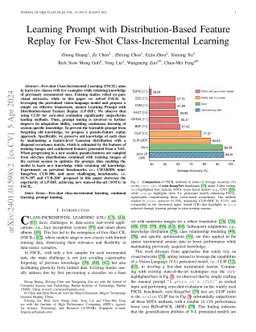 Learning Prompt with Distribution-Based Feature Replay for Few-Shot
  Class-Incremental Learning