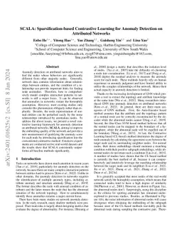 SCALA: Sparsification-based Contrastive Learning for Anomaly Detection
  on Attributed Networks