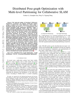 Distributed Pose-graph Optimization with Multi-level Partitioning for
  Collaborative SLAM