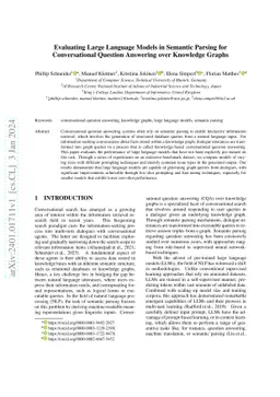 Evaluating Large Language Models in Semantic Parsing for Conversational
  Question Answering over Knowledge Graphs