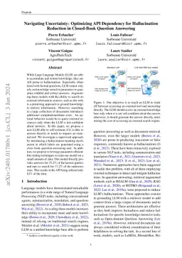 Navigating Uncertainty: Optimizing API Dependency for Hallucination
  Reduction in Closed-Book Question Answering