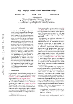 Large Language Models Relearn Removed Concepts