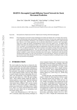 DGDNN: Decoupled Graph Diffusion Neural Network for Stock Movement
  Prediction