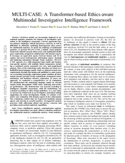 MULTI-CASE: A Transformer-based Ethics-aware Multimodal Investigative
  Intelligence Framework