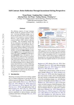 Self-Contrast: Better Reflection Through Inconsistent Solving
  Perspectives