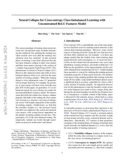 Neural Collapse for Cross-entropy Class-Imbalanced Learning with
  Unconstrained ReLU Feature Model