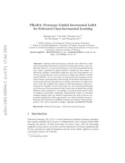 PILoRA: Prototype Guided Incremental LoRA for Federated
  Class-Incremental Learning