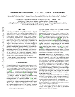 Disentangle Estimation of Causal Effects from Cross-Silo Data
