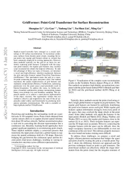 GridFormer: Point-Grid Transformer for Surface Reconstruction
