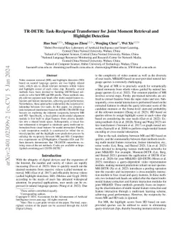 TR-DETR: Task-Reciprocal Transformer for Joint Moment Retrieval and
  Highlight Detection