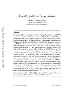 Robust Physics Informed Neural Networks
