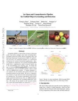 An Open and Comprehensive Pipeline for Unified Object Grounding and
  Detection