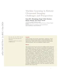 Machine Learning in Robotic Ultrasound Imaging: Challenges and
  Perspectives