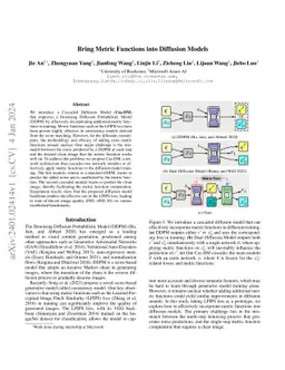 Bring Metric Functions into Diffusion Models