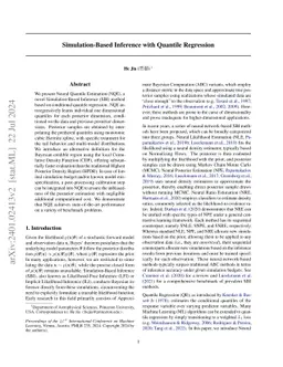 Simulation-Based Inference with Quantile Regression