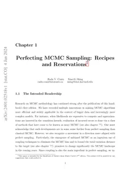 Perfecting MCMC Sampling: Recipes and Reservations