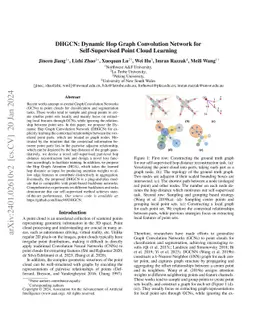 DHGCN: Dynamic Hop Graph Convolution Network for Self-Supervised Point
  Cloud Learning