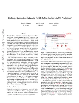 Credence: Augmenting Datacenter Switch Buffer Sharing with ML
  Predictions