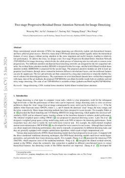 Two-stage Progressive Residual Dense Attention Network for Image
  Denoising