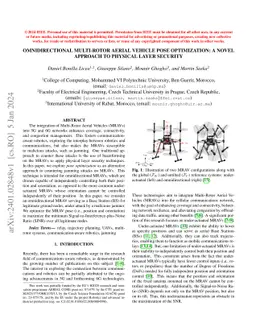 Omnidirectional Multi-Rotor Aerial Vehicle Pose Optimization: A Novel
  Approach to Physical Layer Security