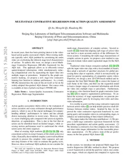 Multi-Stage Contrastive Regression for Action Quality Assessment